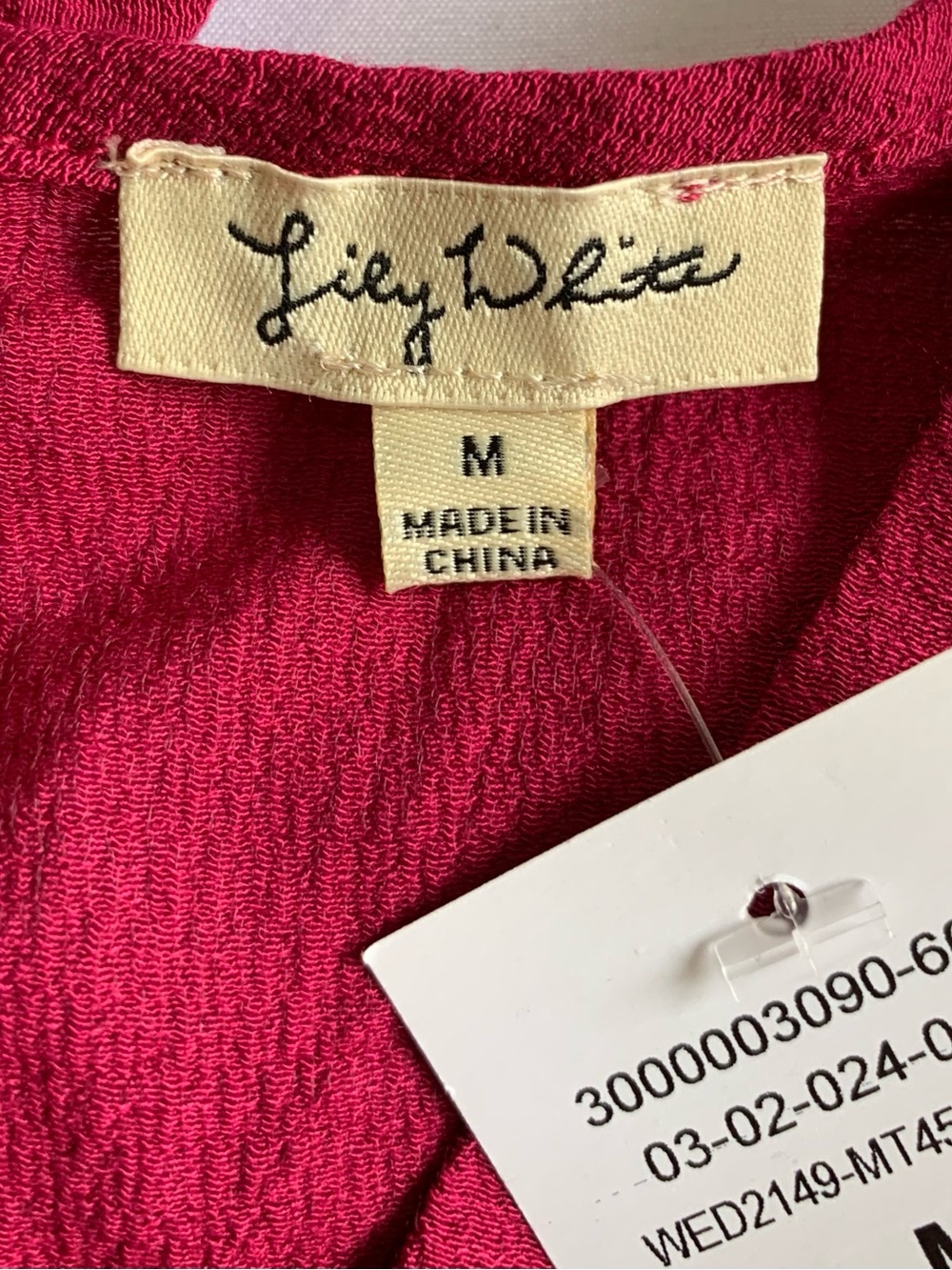 New with tags Lily White womens shirt size medium - Picture 6 of 7